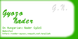 gyozo nader business card